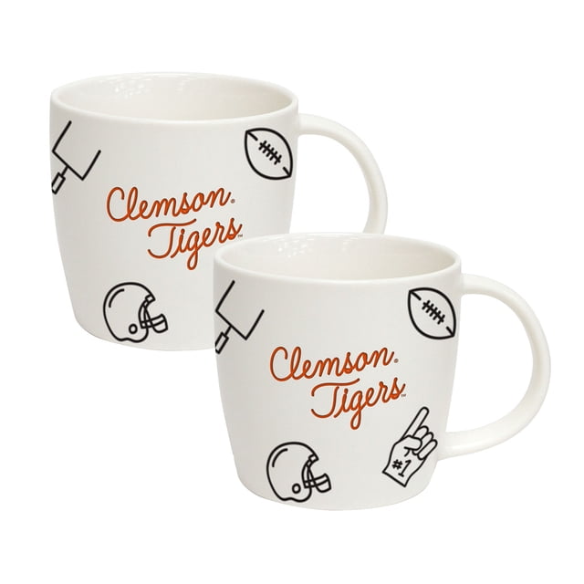 Logo Brands Clemson Tigers 18oz Playmaker Mug Bundle