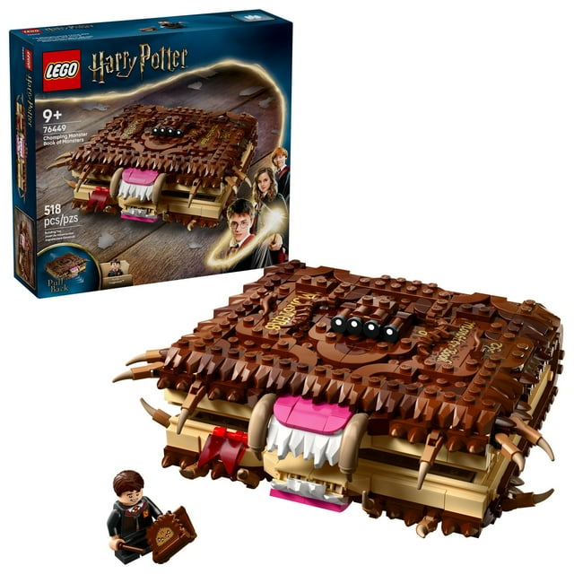 LEGO Harry Potter Chomping Monster Book of Monsters Building Set, 518 pc.