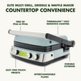 thumbnail image 3 of GreenPan Elite 7-in-1 Multi-Function Contact Grill & Griddle, Ceramic Nonstick, Grill & Waffle Plates (Choose Color), 3 of 9