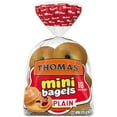 thumbnail image 1 of Thomas Mini Plain Bagels 1.5 oz., 10 pk., 1 of 7