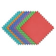 thumbnail image 3 of Norsk 25" x 25" Reversible Foam Flooring, Assorted Colors, 9 Tiles, 3 of 18