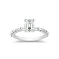 thumbnail image 1 of Emerald Cut with Baguette Accents Diamond Ring in 14K Gold, 1 of 7
