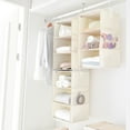 thumbnail image 2 of We Think Storage Set of 4 Attachable Three-Shelf Hanging Closet Organizers, Assorted Colors, 2 of 6