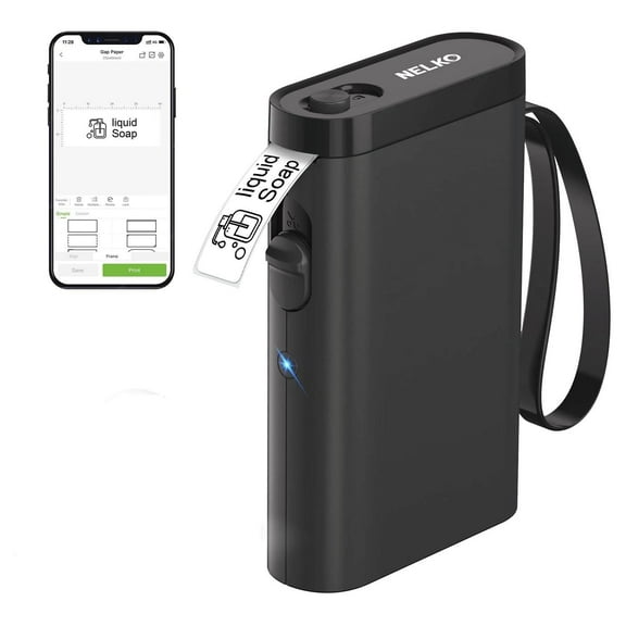 Nelko P21 Bluetooth Label Printer with 14x40mm 100pcs roll