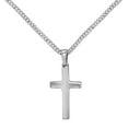 thumbnail image 1 of Reversible Cross Pendant Chain Necklace in Sterling Silver, 1 of 5