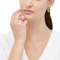 thumbnail image 6 of Pear Cut Lab Created Gemstone 3-Stone Ring in 14K Gold, 6 of 7
