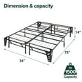 thumbnail image 9 of ZINUS Night Therapy 14” Cooling Hybrid Mattress Set With Antimicrobial Cover, 9 of 10