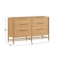 thumbnail image 5 of Charlotte 6-Drawer Wood Dresser, 5 of 9