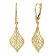 thumbnail image 5 of Yellow Gold Tear Drop Lever Earring and Pendant Set in 14K Gold, 5 of 6