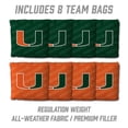 thumbnail image 4 of YouTheFan Miami Hurricanes 2'x4' Cornhole Board Set, 4 of 6