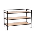 thumbnail image 5 of Seville Classics 3-Tier Resin Slat Shoe Rack, 26.5" W x 12.2" D x 19" H, 5 of 15