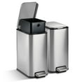 thumbnail image 2 of Tramontina Space-Saving 2-Pack 2-Gallon Step Cans, 2 of 12
