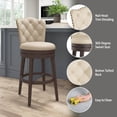 thumbnail image 4 of HH2Home Edenwood Wood Counter Height or Bar Height Swivel Stool, 4 of 10