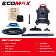 thumbnail image 3 of Ecomax 6 Gal 4HP Poly Wet/Dry Vac, 3 of 8