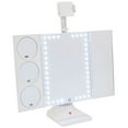 thumbnail image 1 of GloTech Cosmetic Mirror with Bluetooth Capability, LED Lights and Magnification (10x,5x,3x), 1 of 5