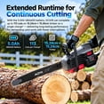 thumbnail image 3 of Mova 60V 18" OilPulseTM Brushless Chainsaw - Kit(1*5A Battery & 1*430W Charger Included), 3 of 7
