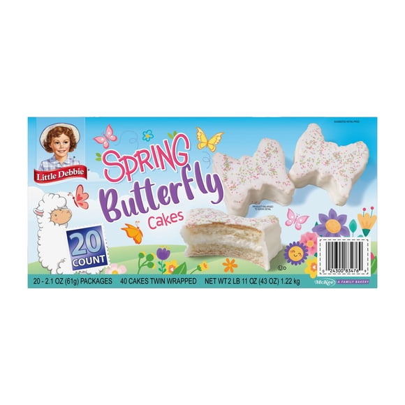 Little Debbie Spring Butterfly Cakes, 2.1 oz., 20 pk.