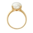 thumbnail image 3 of Honora Freshwater Cultured Button Pearl in 14k Yellow Gold Ring, 3 of 4
