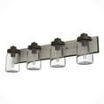 thumbnail image 2 of Hunter Devon Park with Clear Glass Bathroom Vanity Wall Light Fixture, 2 of 8