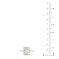 thumbnail image 6 of 1.60 CT.T.W. Emerald, Marquise, and Round Cut Lab Created Diamond Ring in 14K Gold, 6 of 6
