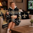 thumbnail image 5 of Pegasus Sports New Orleans Saints Wearable Sherpa Throw, 5 of 7