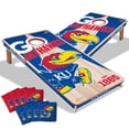thumbnail image 1 of YouTheFan Kansas Jayhawks 2'x4' Cornhole Board Set, 1 of 6