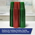 thumbnail image 5 of Hefty Party Perfect Holiday-Colored Plastic Cups, 18 oz., 140 ct., 5 of 5