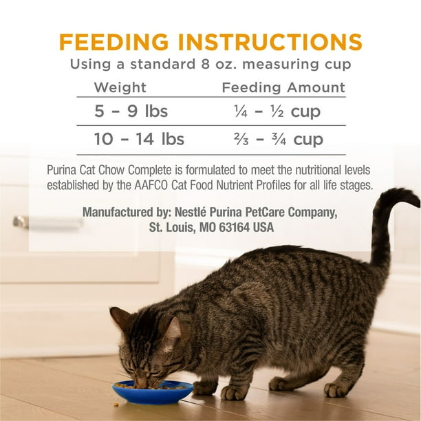 Purina, Cat Chow Complete, Chicken Flavored, Dry Cat Food, 25 lbs