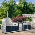 thumbnail image 1 of Thor Kitchen 5-piece Stainless Steel Outdoor Kitchen with 30“ Drop In Grill, Outdoor Refrigerator, Pizza Oven, Sink Cart and Griddle, 1 of 11