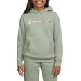 thumbnail image 1 of Champion Girls Logo Fleece Hoodie, 1 of 7
