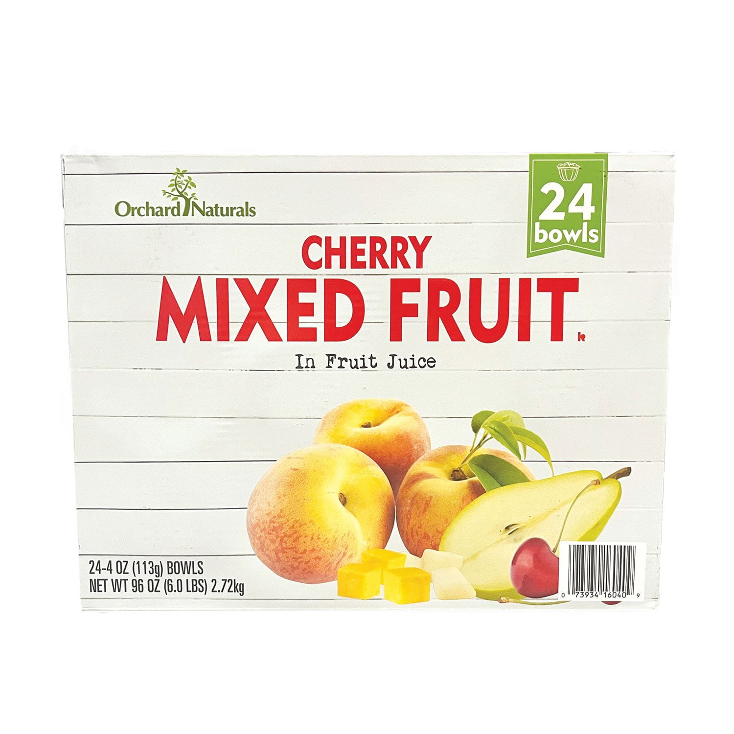 Orchard Natural Cherry Mixed Fruit in Fruit Juice 4 oz., 24 ct