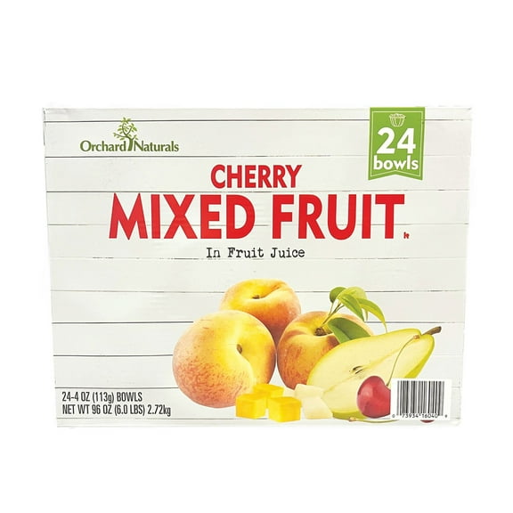 Orchard Natural Cherry Mixed Fruit in Fruit Juice 4 oz., 24 ct.