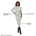 thumbnail image 4 of Edited by Remi Bader Women's Ribbed Sweater Skirt, 4 of 9