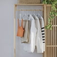 thumbnail image 2 of The Original Kangaroo™ Hanger is Made in Wisconsin, USA with 100% recycled material and a patented design. Clip in Pants, shirts, straps, tanks, jackets and even entire outfits on a single hanger!, 2 of 9