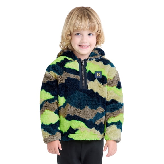 Hurley Toddler Boys Sherpa Quarter Zip