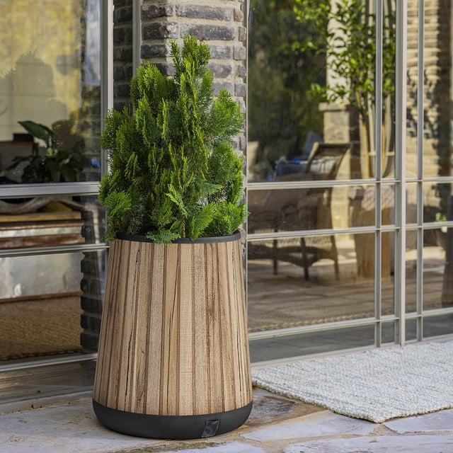 Keter Signature Collection 20" Resin Round Conic Planter