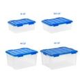thumbnail image 8 of IRIS USA WeatherPro, 16 Quart Clear Plastic Storage Box with Protective Gasket Lid, 11.81" W x 17.43" L x 6.69" H, 6 Piece Set, 8 of 9