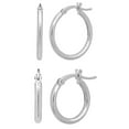 thumbnail image 1 of Hoop Earring Set in 14K Gold, 1 of 9