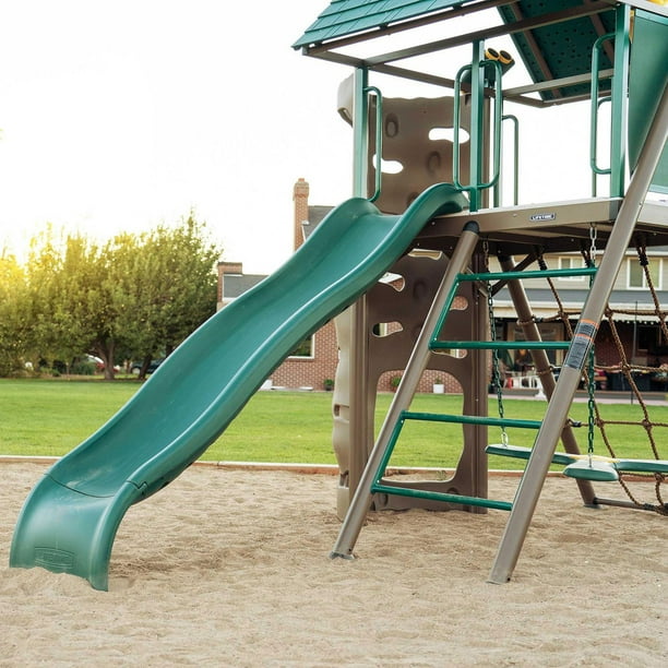 deluxe swing lifetime swing set used