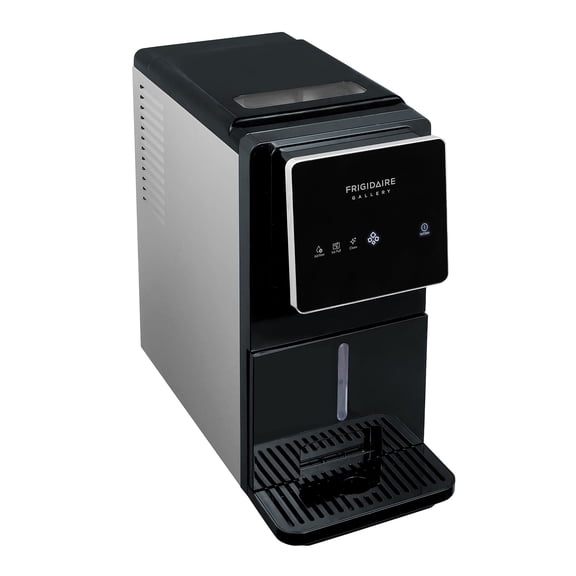 Frigidaire Gallery, 33 Lbs. Countertop Touchscreen Ice Maker, Nugget-Shaped Ice, Integrated Ice Dispenser, Black
