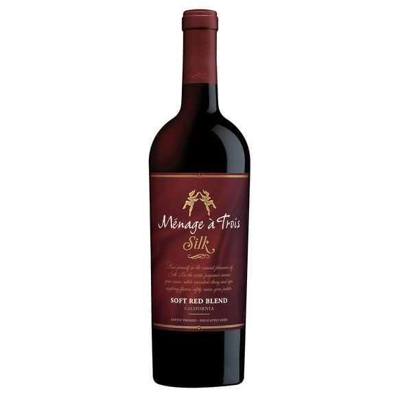 Menage a Trois Silk Red Blend Wine, 750 ml
