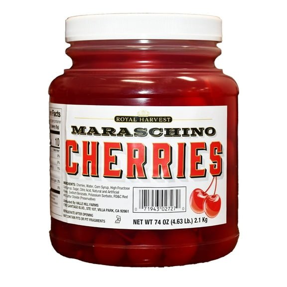 Royal Harvest Maraschino Cherries, 74 oz.