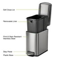 thumbnail image 7 of Tramontina 1.6 Gallon Step Trash Cans, 2 pack, 7 of 13