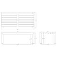 thumbnail image 9 of Member's Mark Newport Teak Dining Set with Sunbrella Fabric, 9pc, 9 of 9