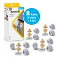 thumbnail image 1 of Safety 1st Adhesive Magnetic Lock System, 8 Locks And 2 Keys, White, 1 of 8
