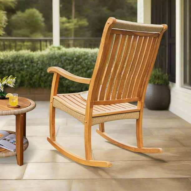 Cambridge Casual Salinas Teak Wicker Rocking Chair - Samsclub.com