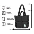 thumbnail image 3 of FIFA World Cup Black Puff Tote, Assorted Countries, 3 of 6