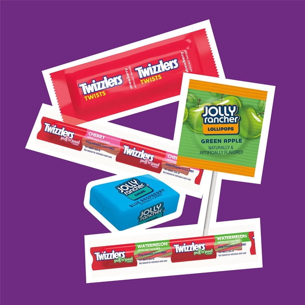 JOLLY RANCHER & TWIZZLERS Fruit Flavored Candy, Variety Pack, Fun