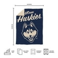 thumbnail image 5 of Logo Brands UConn Huskies Luxe Dreams Throw, 60" x 80", 5 of 6