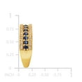 thumbnail image 6 of Blue Sapphire and Diamond Band Ring in 14K Gold, 6 of 6